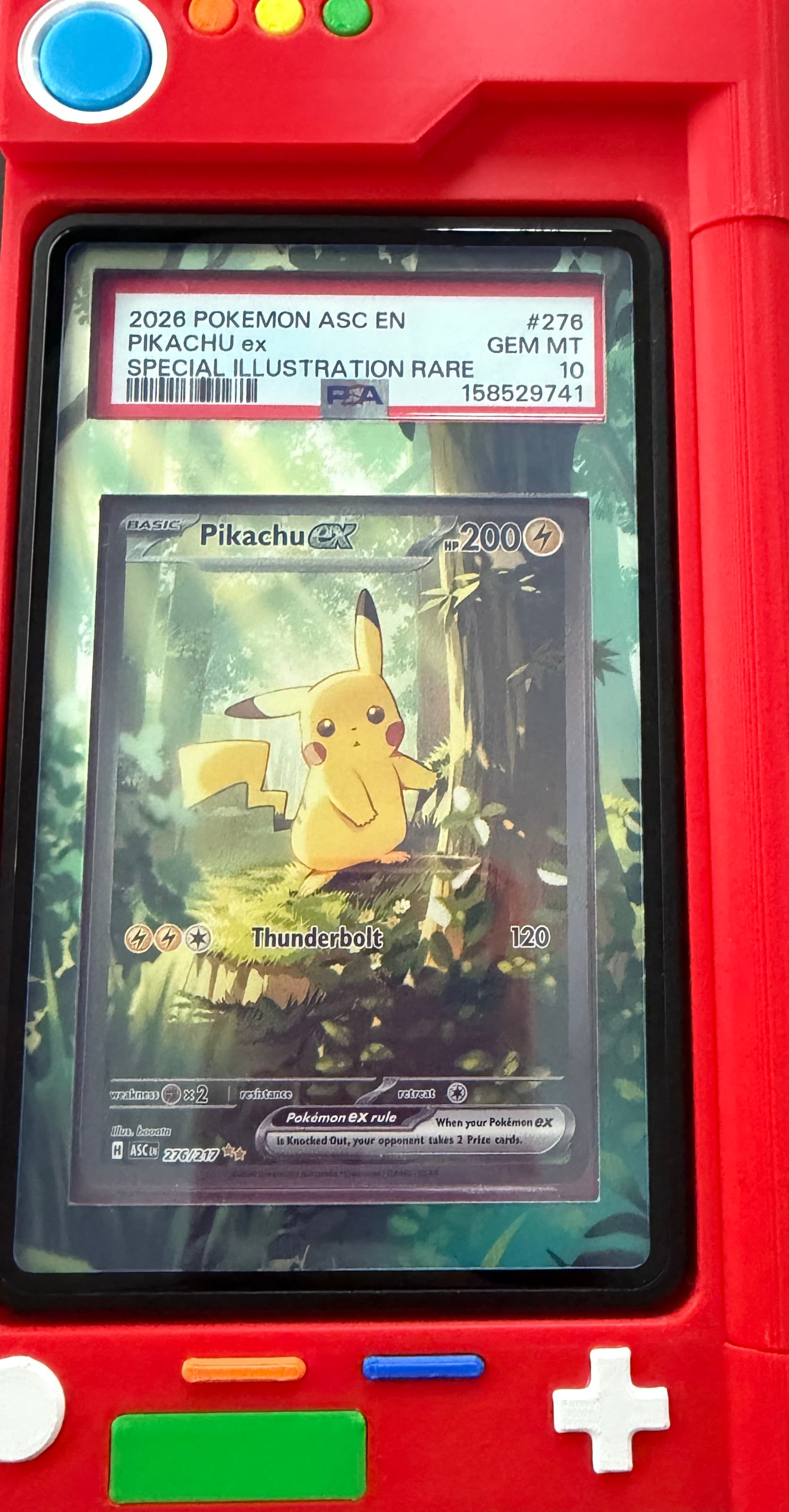 Ascended Heroes Pikachu ex Special Illustration Rare PSA 10 slab from Sparky's Collection